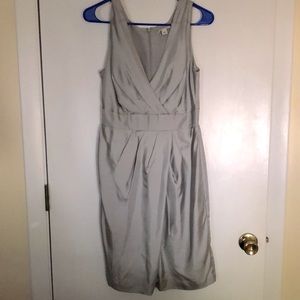Gray Silk Banana Republic Dress
